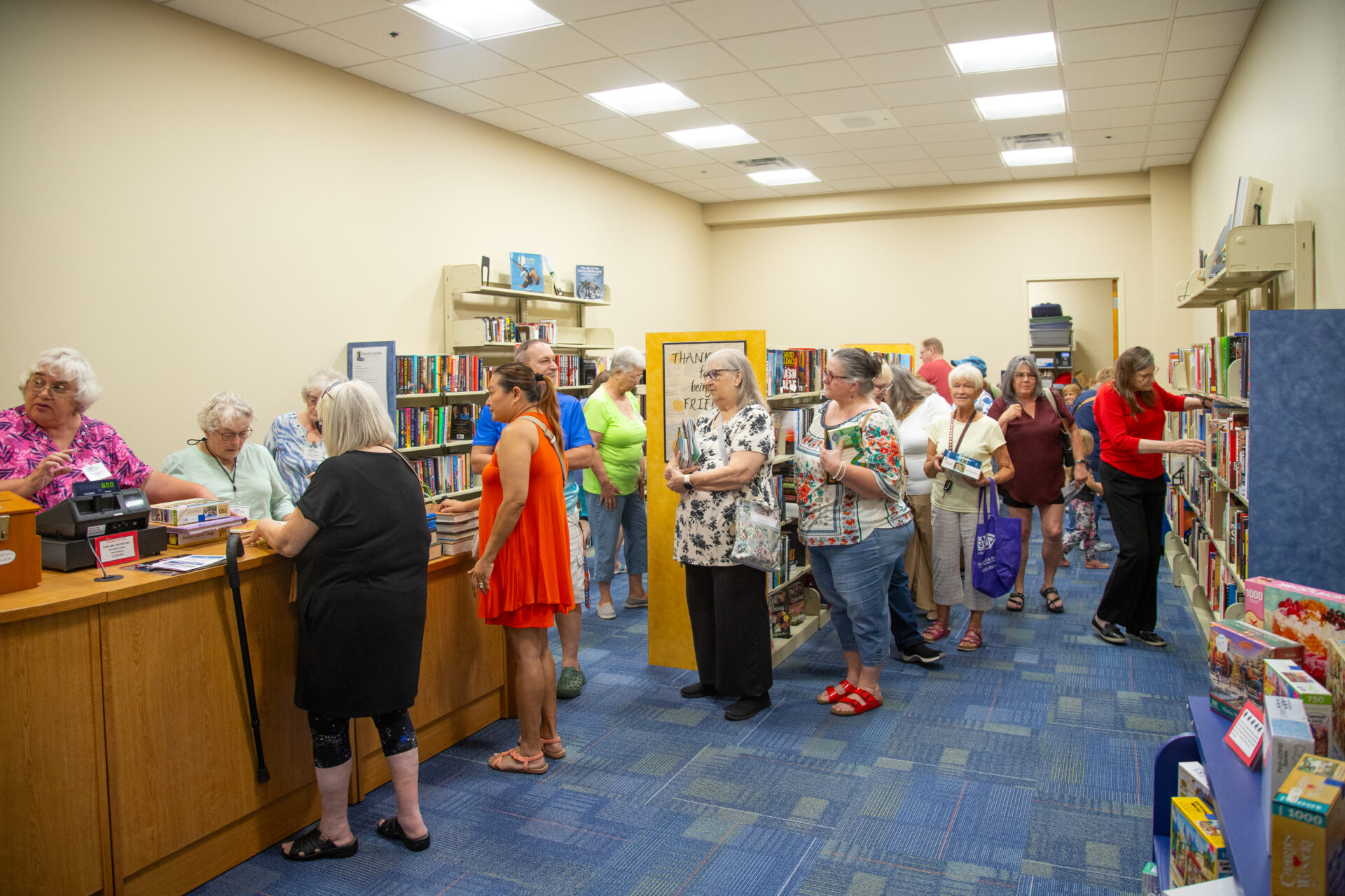 friends of the library book store