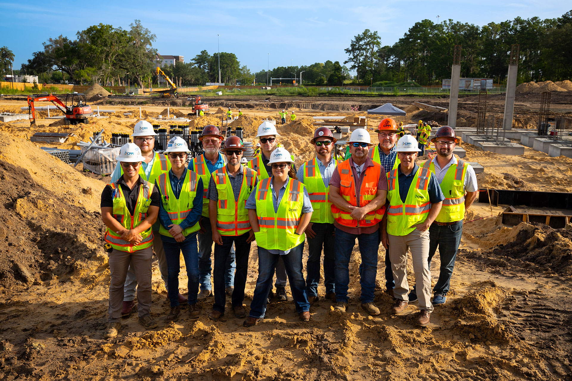 team members on the job